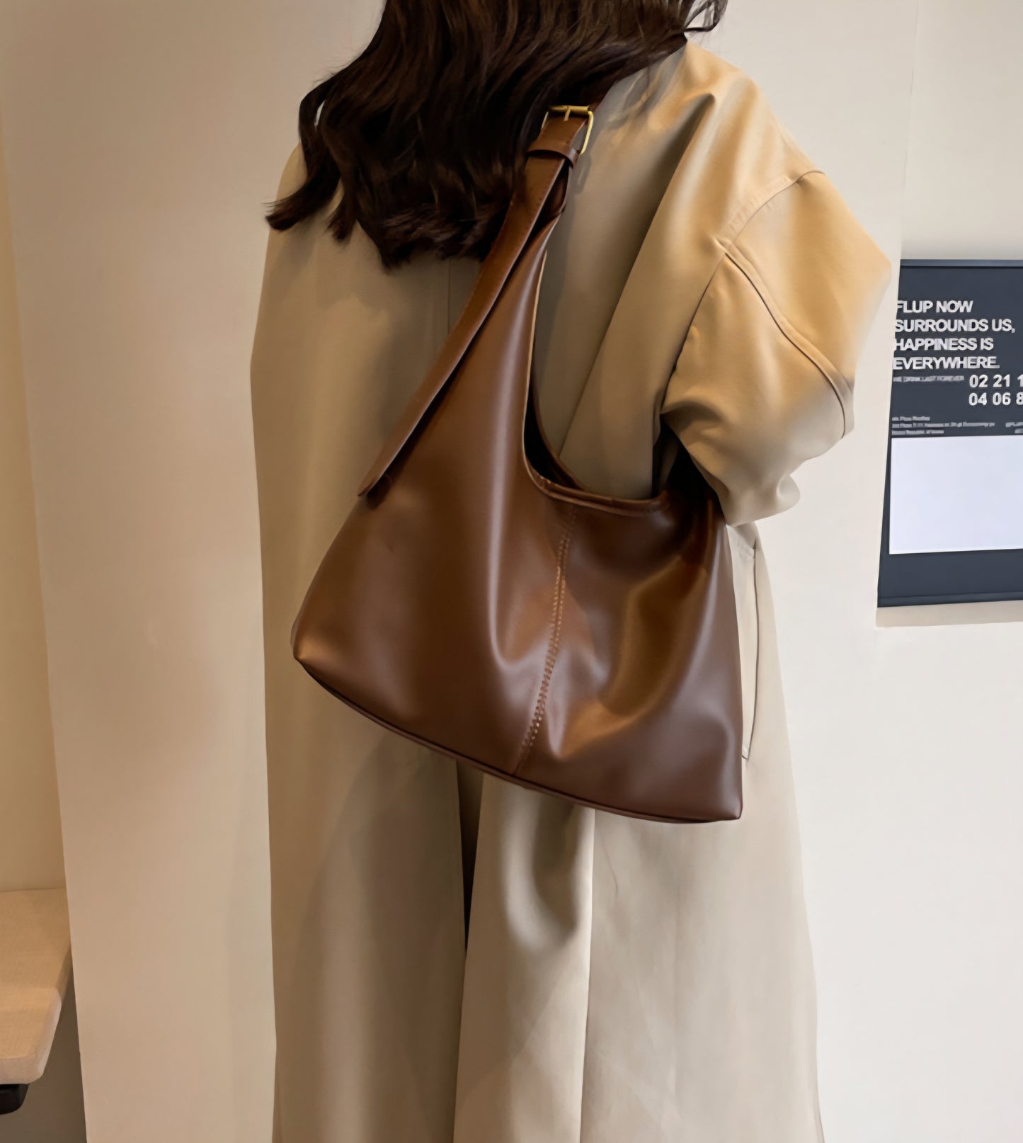Cartera de Mano Marrón