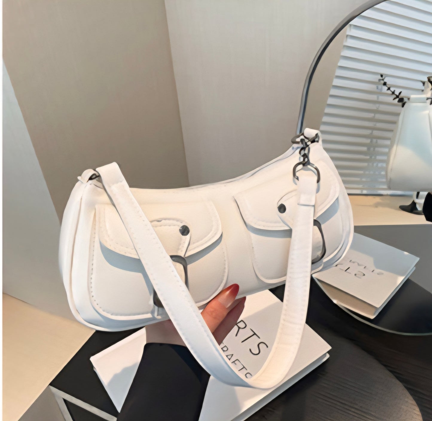 Cartera de Mano Blanca